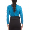 Šaty s šálovým límcem - BETY / modrá, černá