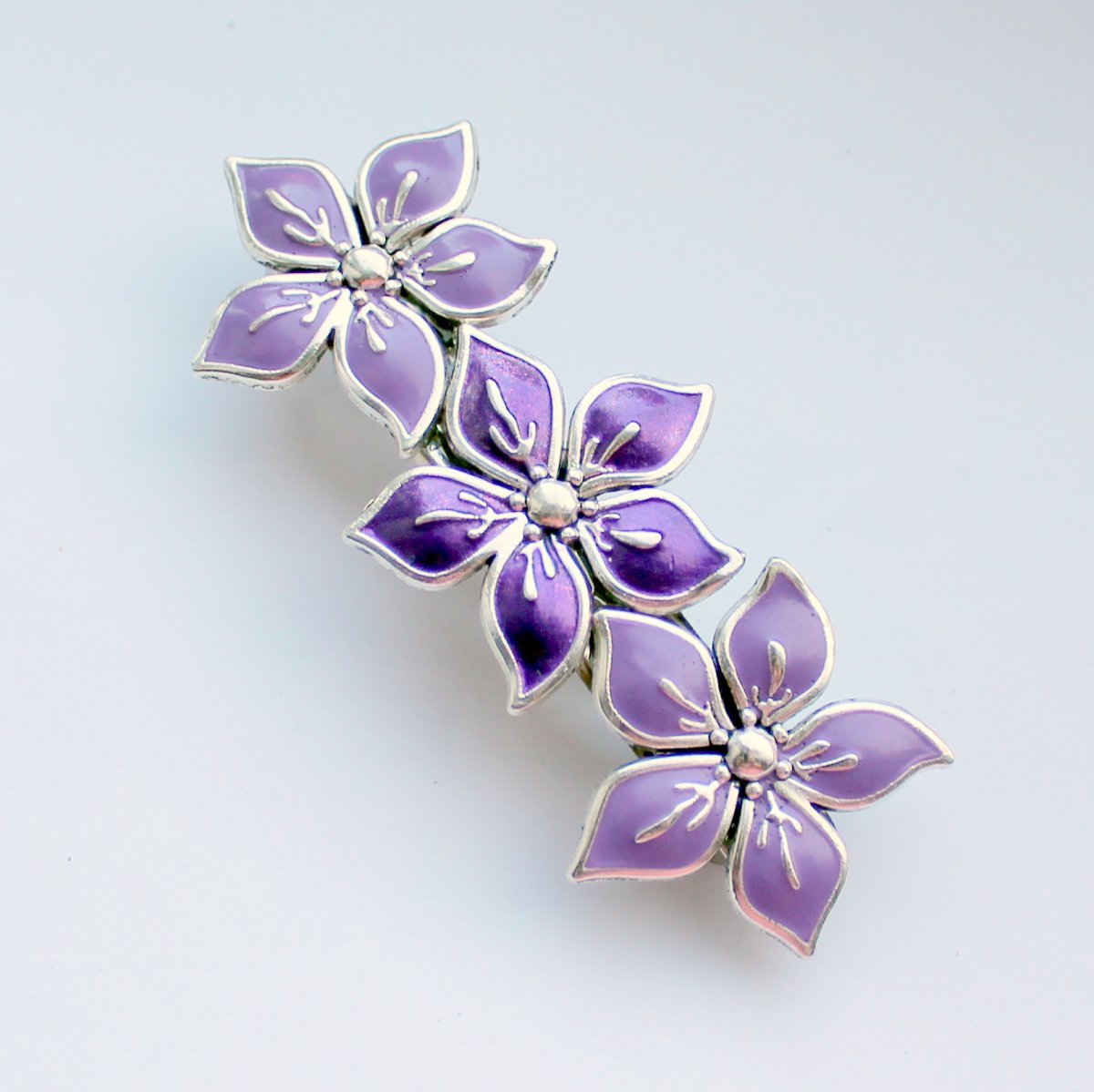 Luxusní francouzská sponka s květy