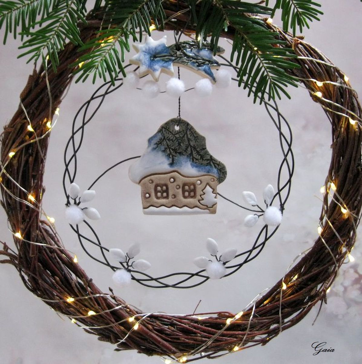 CHALOUPKA 2 vánoční dekorace