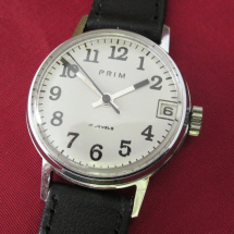 Náramkové hodinky PRIM z roku 1993 s datumem