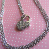 Řetízek na krk se srdíčkem  nerez      (NK0909)