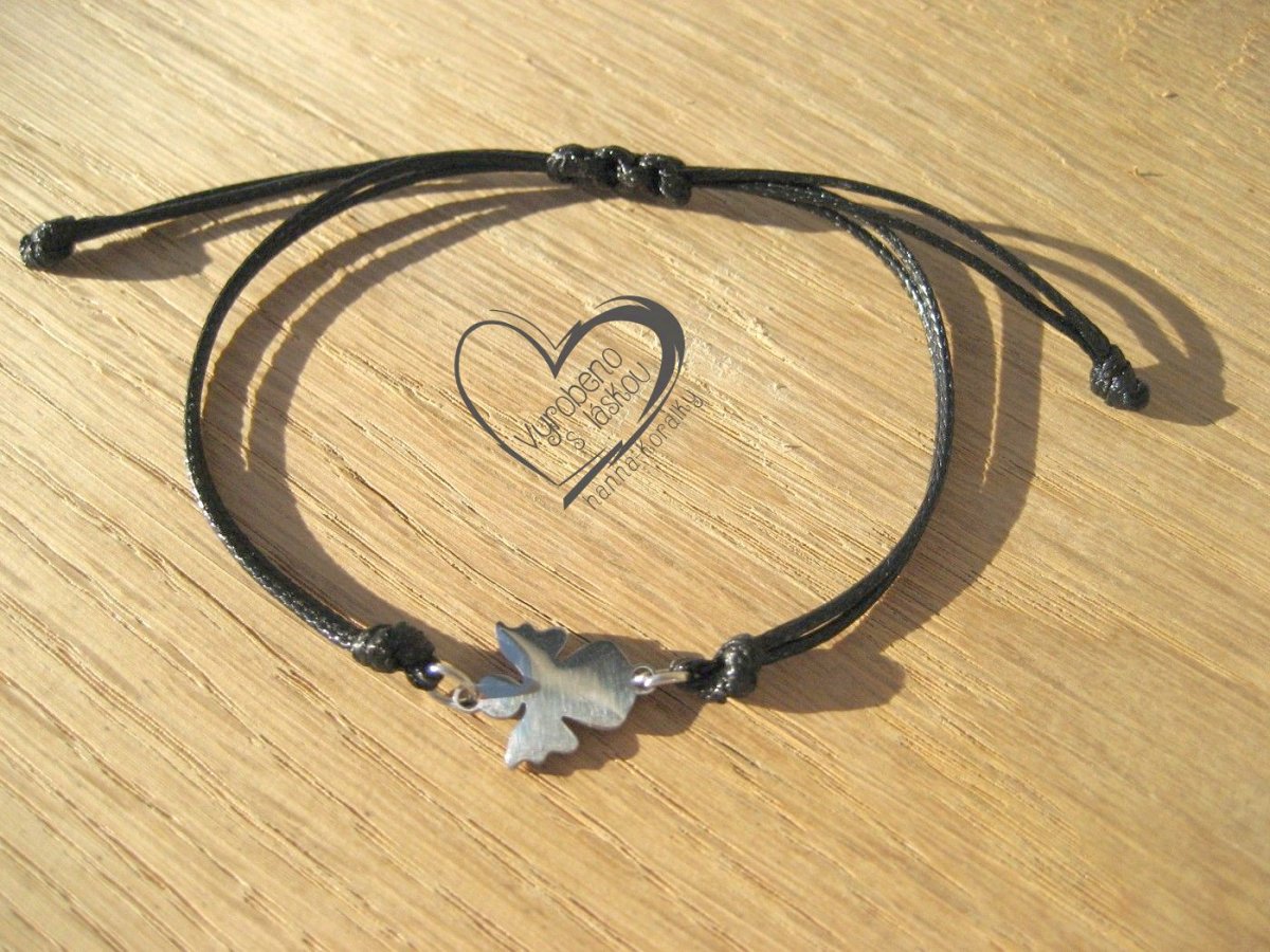 Šňůrkový náramek - anděl