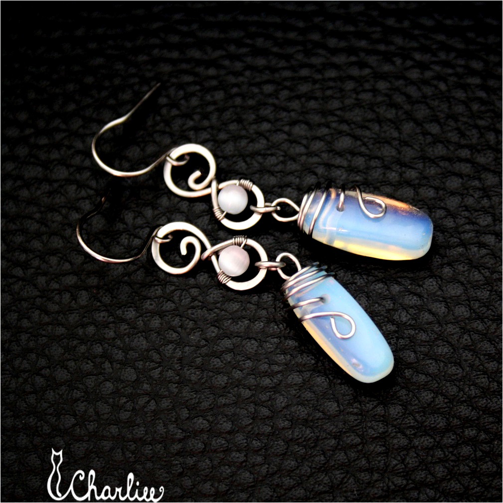 OPALITOVÉ - ULEXIT - OPALIT - tepané - hypoalergenní chirurgická ocel