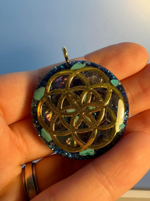 Orgonitový amulet - přívěsek - NADĚJE ŽIVOTA