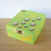 Krabička s kytičkami - 4 přihrádky