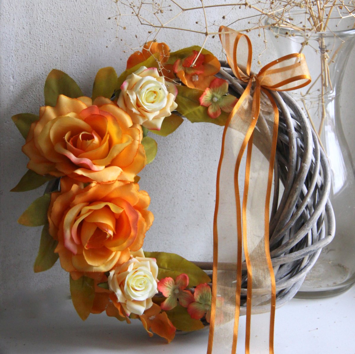 Tančím mezi pomeranči_věnec na dveře