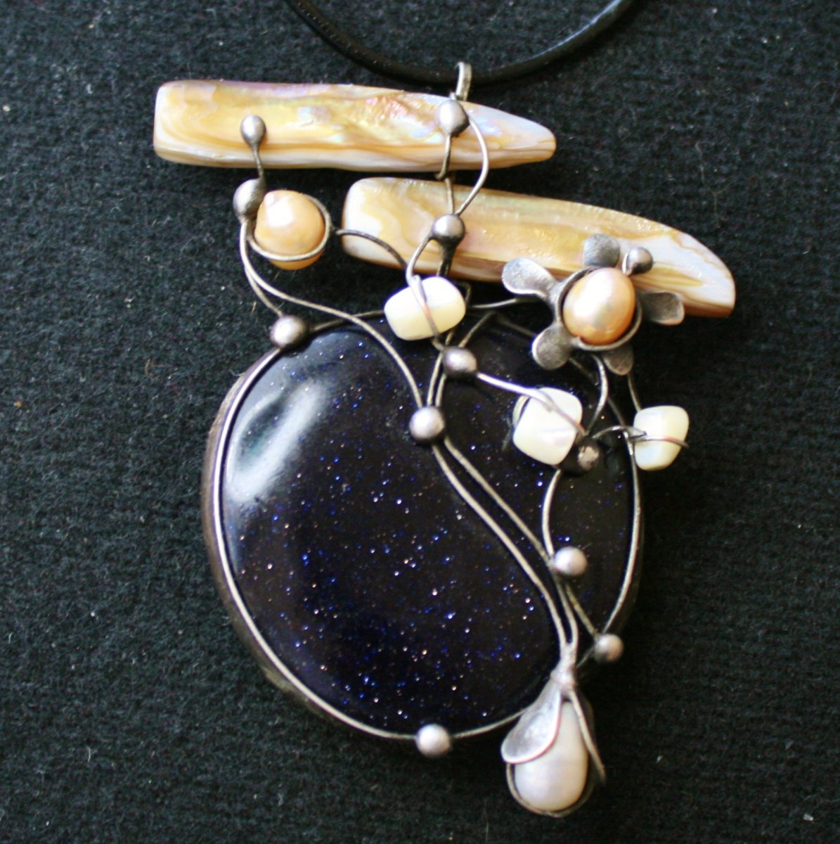 Noc plná hvězd - avanturín modrý