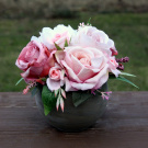 Pink Romance_kytice růží_dekorace na stůl