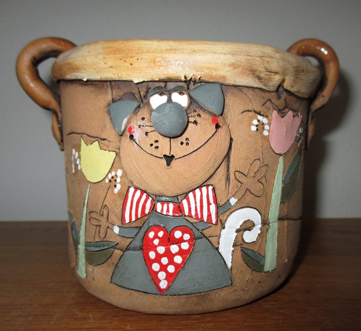 Obal na květináč - Kočka