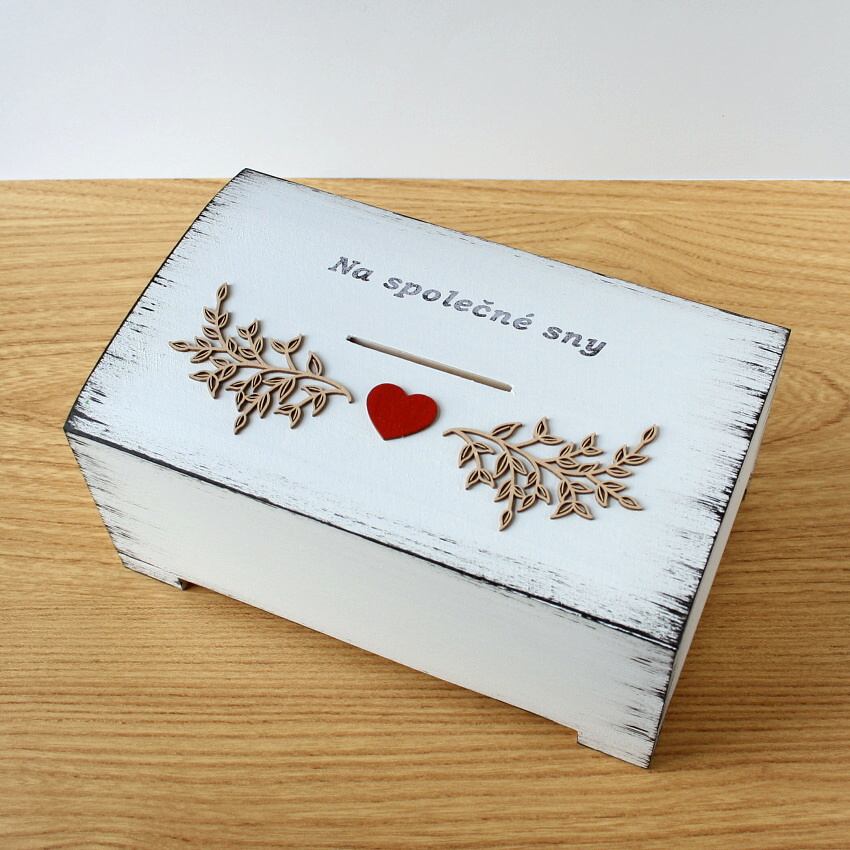 Velká svatební pokladnička - nápisy na přání