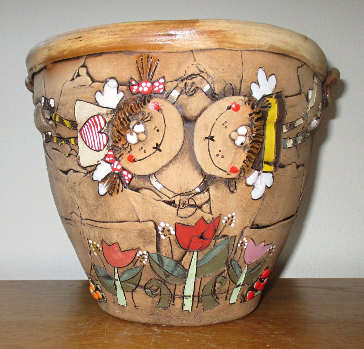 Obal na květináč s andílky