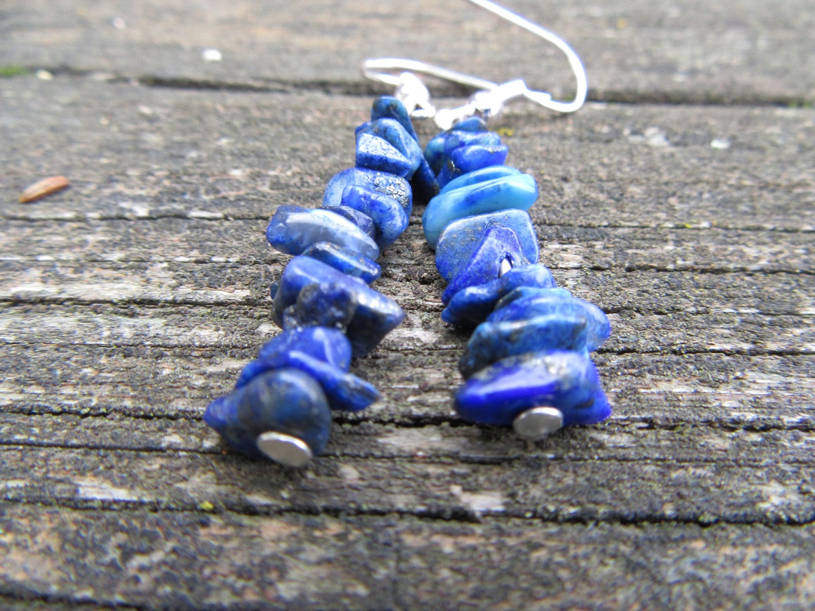 Náušnice z lapisu lazuli