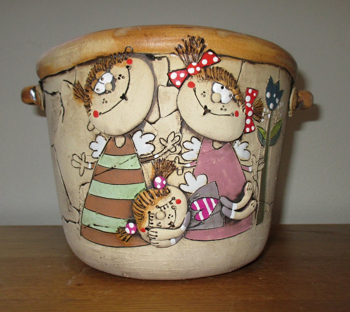 Obal na květináč s andílky