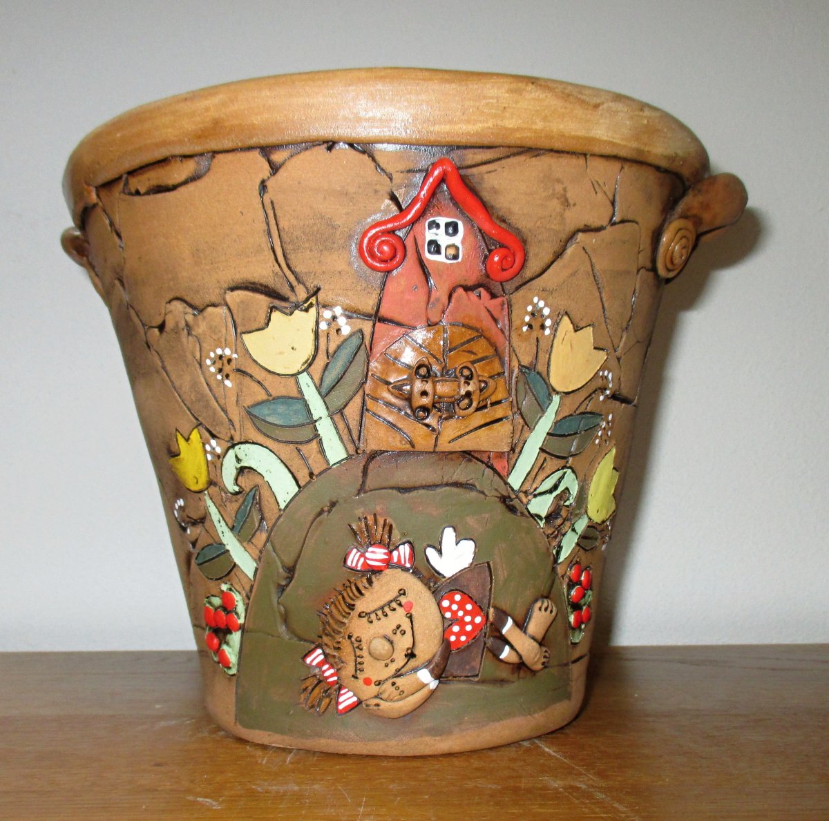 Obal na květináč s andílkem