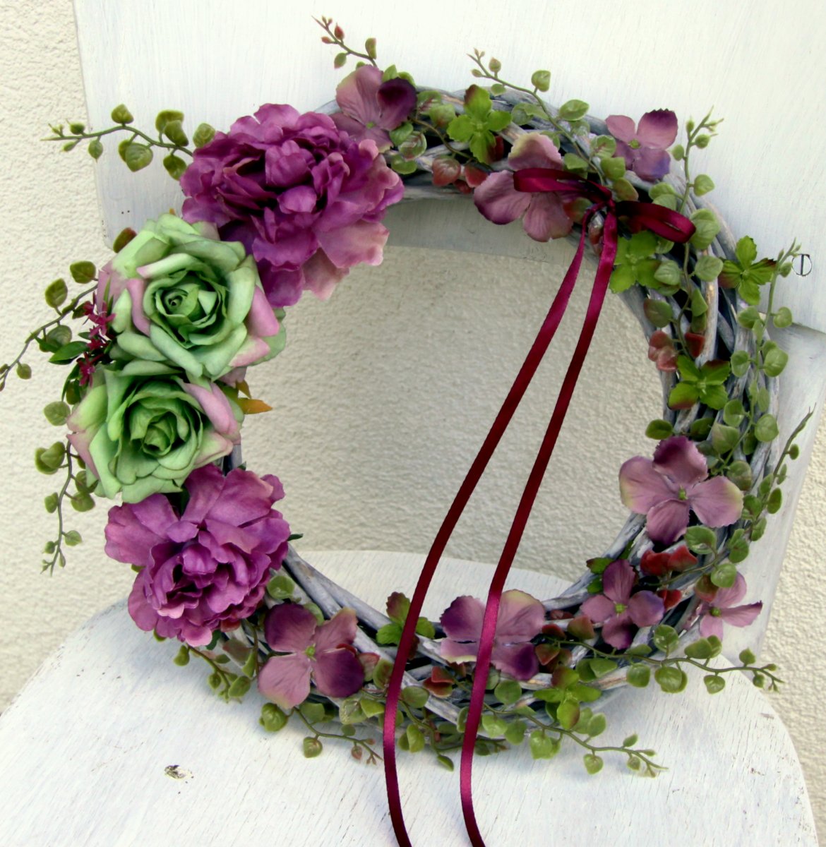 Miluju a maluju_věnec na dveře