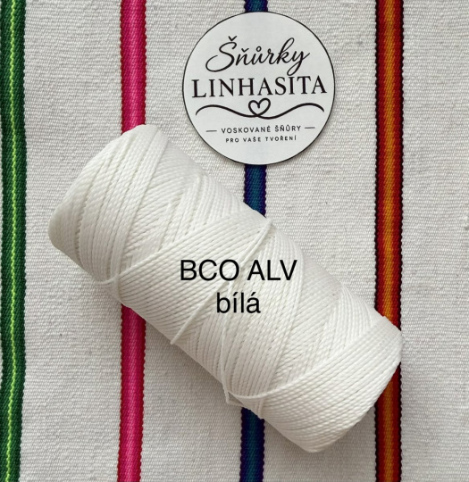 Linhasita 1 mm BCO ALV celá cívka (bílá)