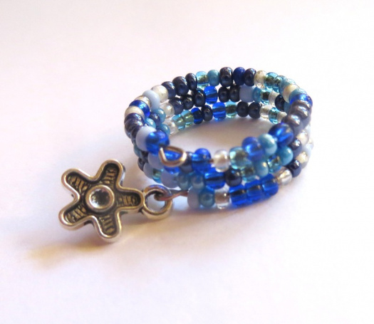 Prstýnek s kytičkou    (PS1796)