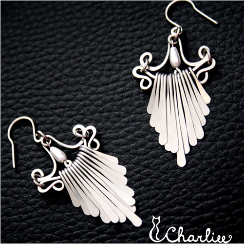 Tepané náušnice-ZÁMECKÁ ROMANTIKA 2-hypoalergenní chirurgická ocel