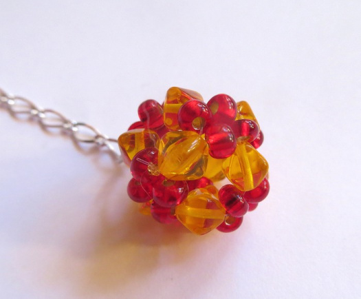 Přívěsek KULIČKA ŽLUTOČERVENÁ    (PRI1818)