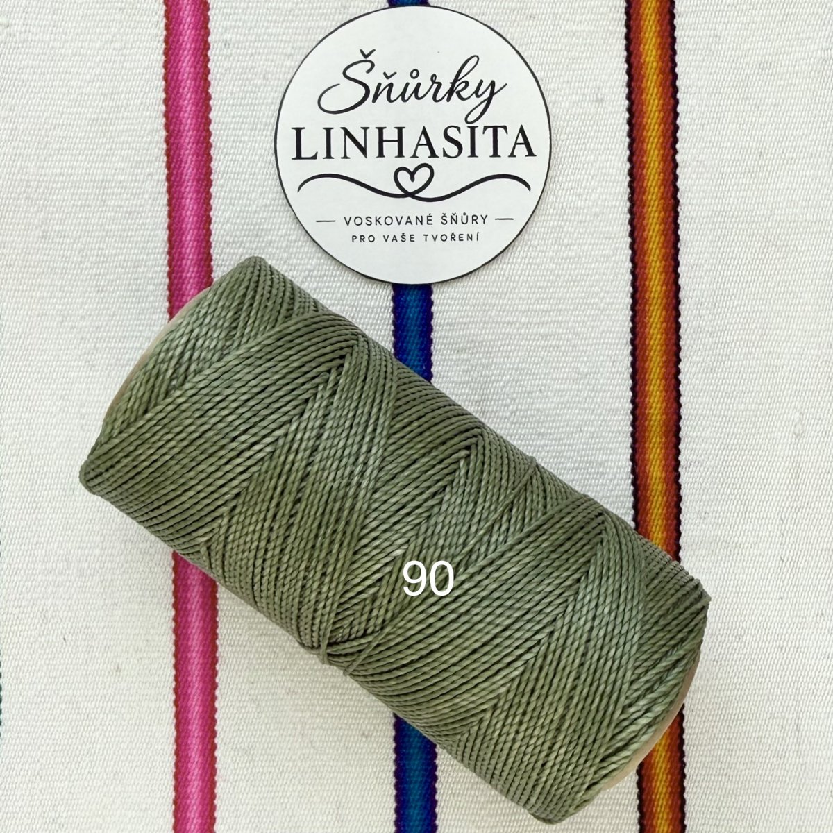 Linhasita 1 mm 90 celá cívka (světle zelená)