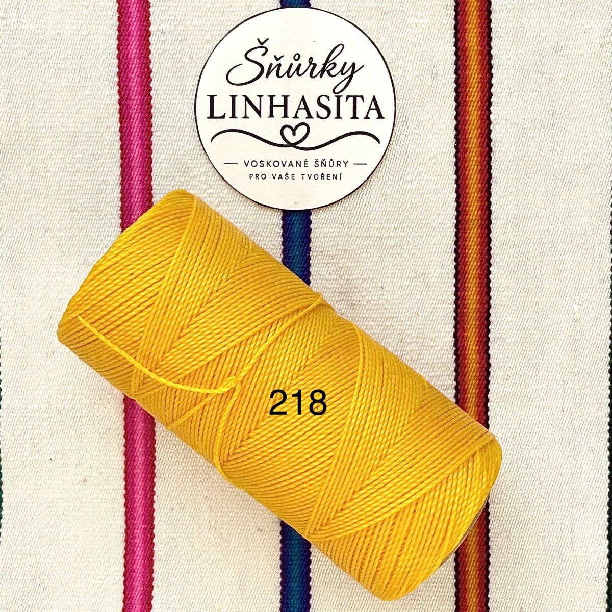 Linhasita 1 mm 218 celá cívka (žlutá)