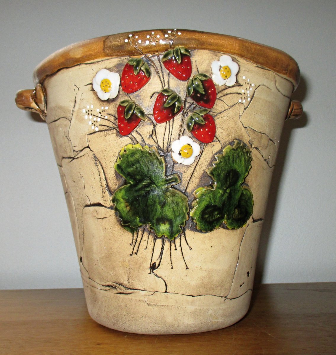 Obal na květináč - Jahody