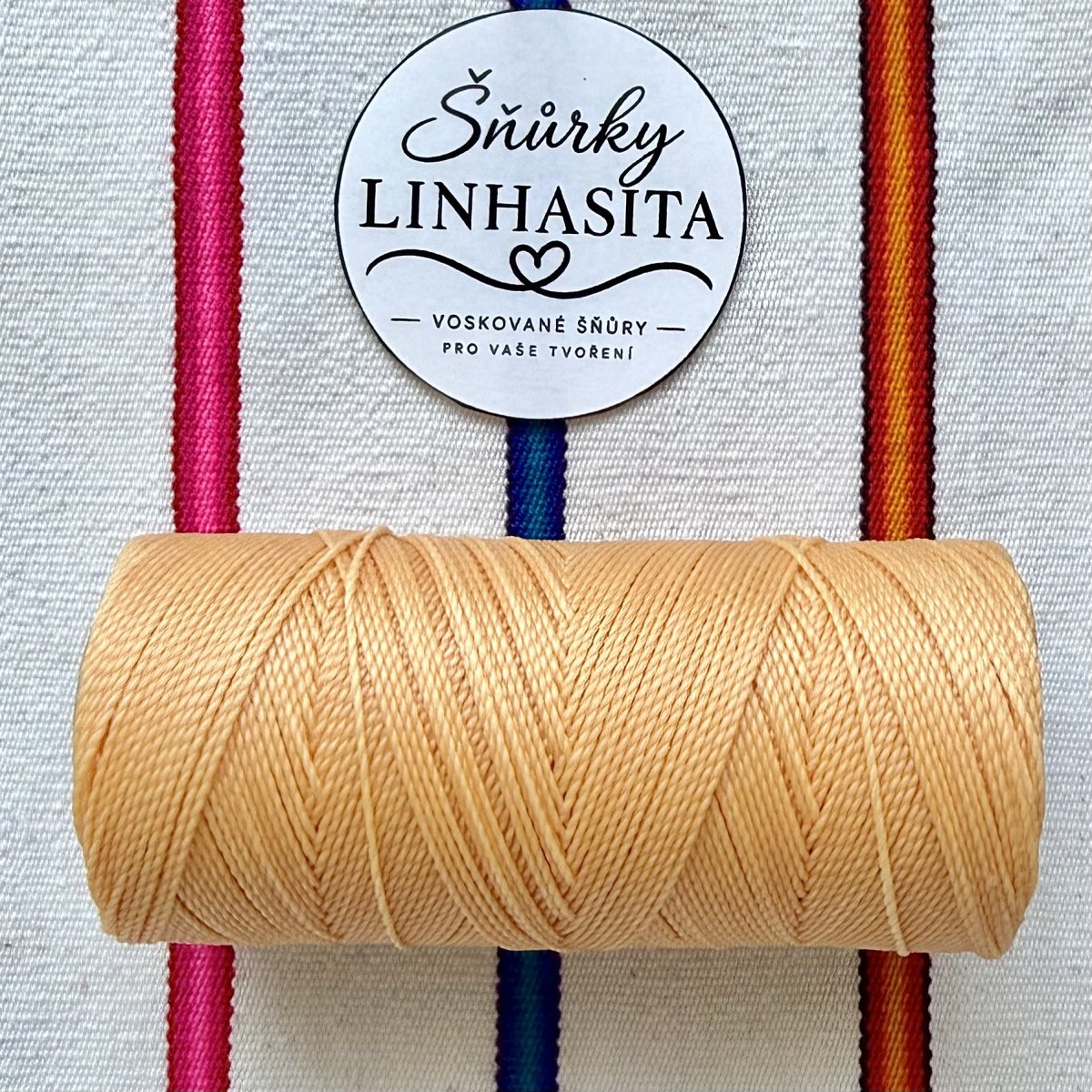Linhasita 1 mm 219 5 m (jemně meruňková)