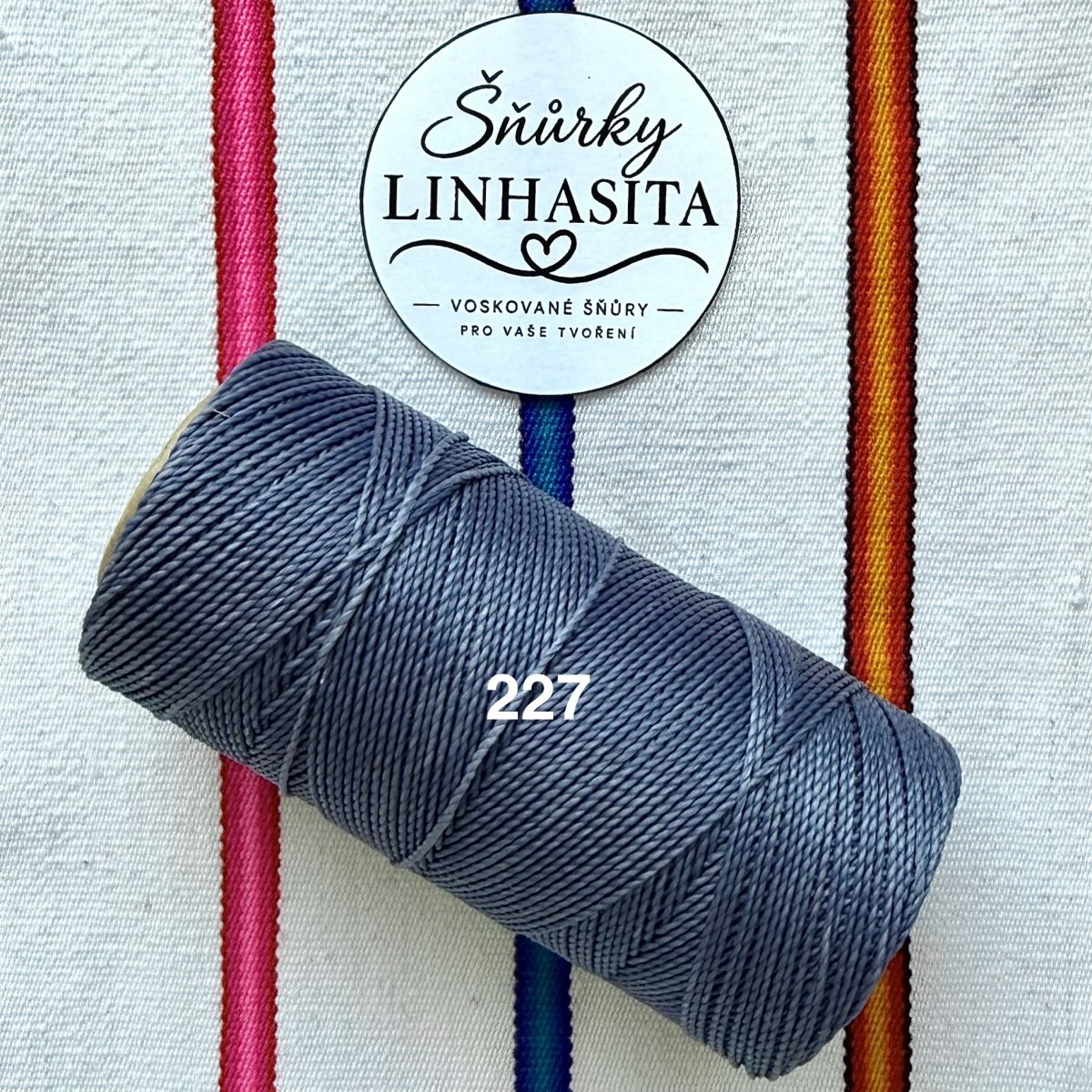 Linhasita 1 mm 227 celá cívka (středně modrá)