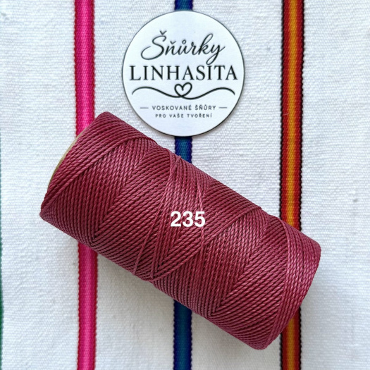 Linhasita 1 mm 235 celá cívka (malinová)