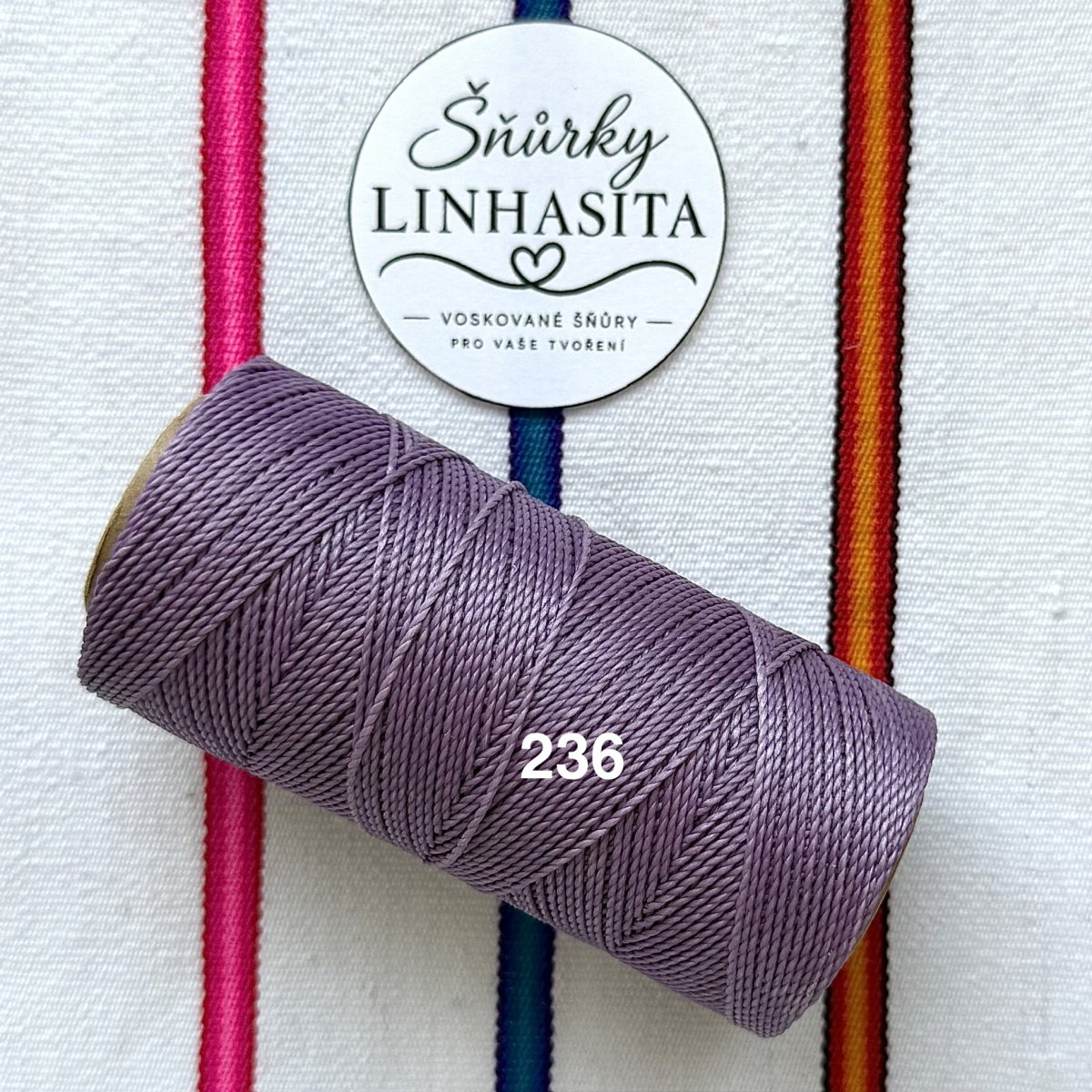 Linhasita 1 mm 236 celá cívka (levandulová)