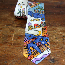 Malovaná kravata městečková I
