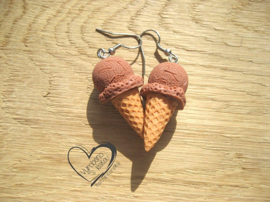 NÁUŠNICE - ZMRZLINA - čokoládová