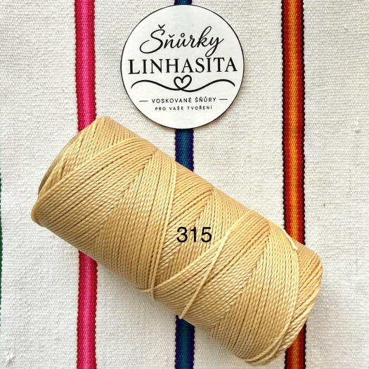 Linhasita 1 mm 315 celá cívka (béžová)