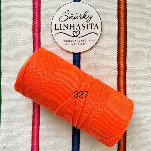 Linhasita 1 mm 327 celá cívka (neonově oranžová)