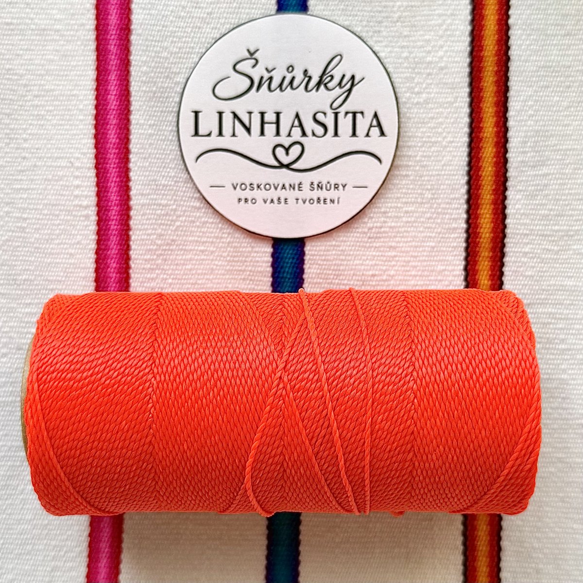 Linhasita 1 mm 327 5 m (neonově oranžová)