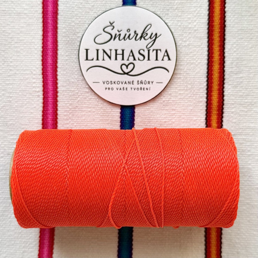 Linhasita 1 mm 327 5 m (neonově oranžová)