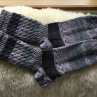 Ručně pletené ponožky-odstíny šedé.Velikost:38-39