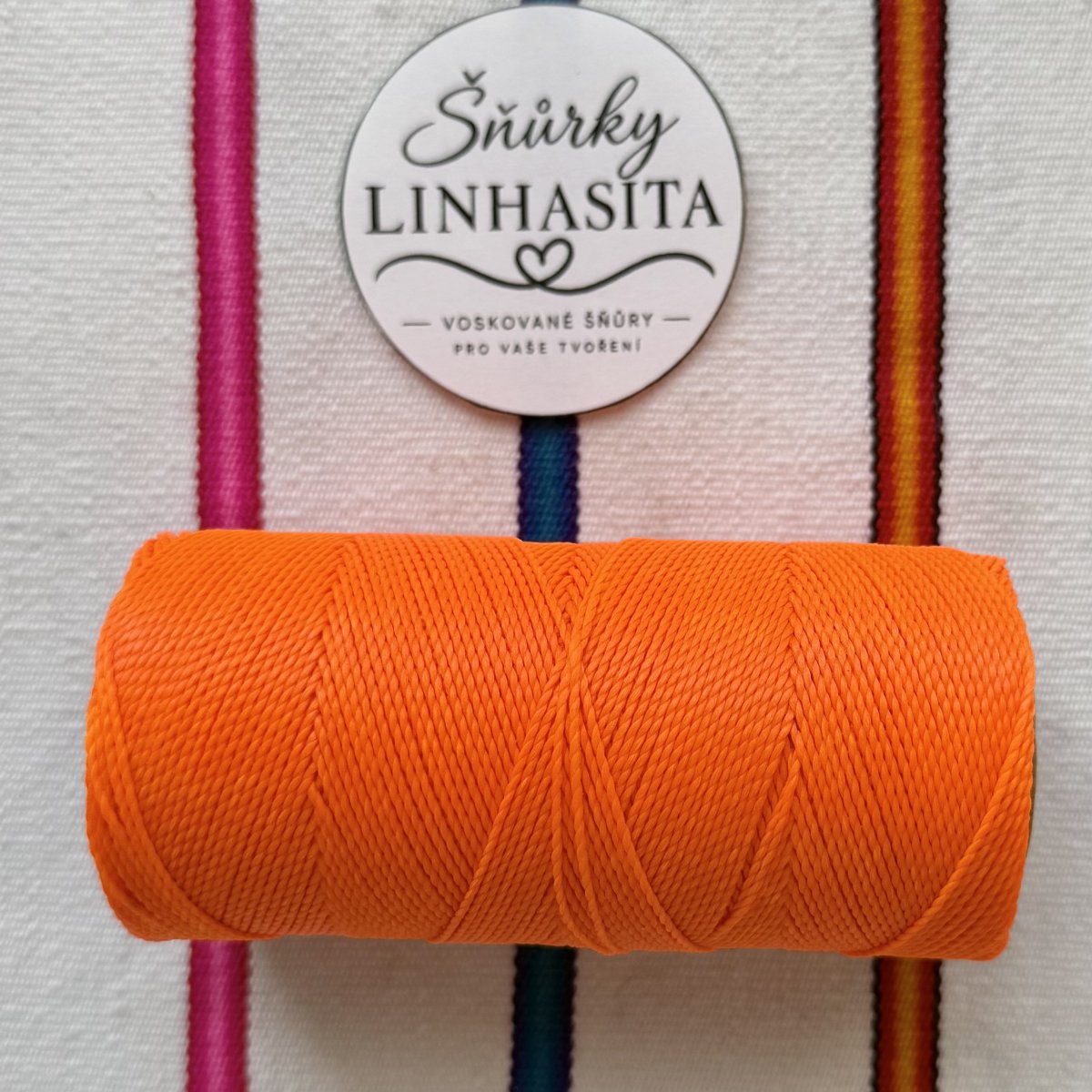 Linhasita 1 mm 393 5 m (neonově oranžová)
