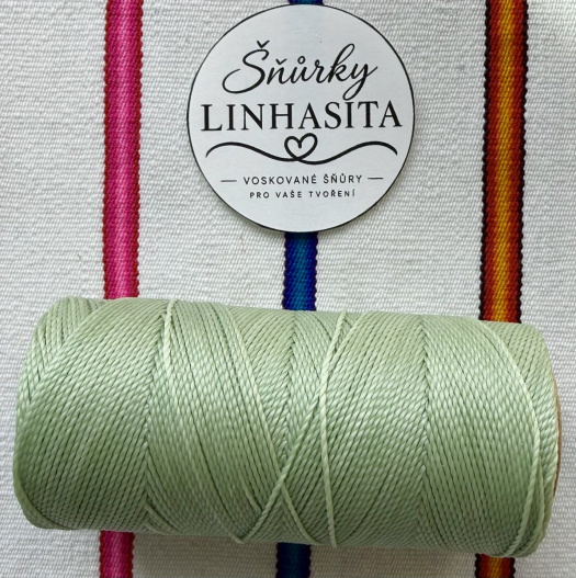 Linhasita 1 mm 397 5 m (pastelově zelená)