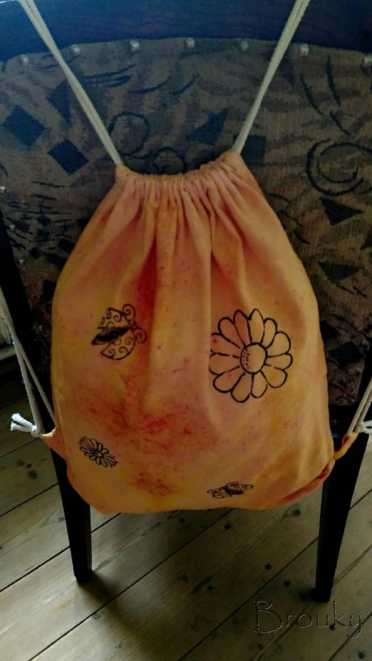 Bavlněný batikovaný batoh