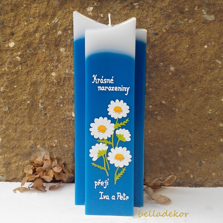Svíčka na přání - dvojitý hrot