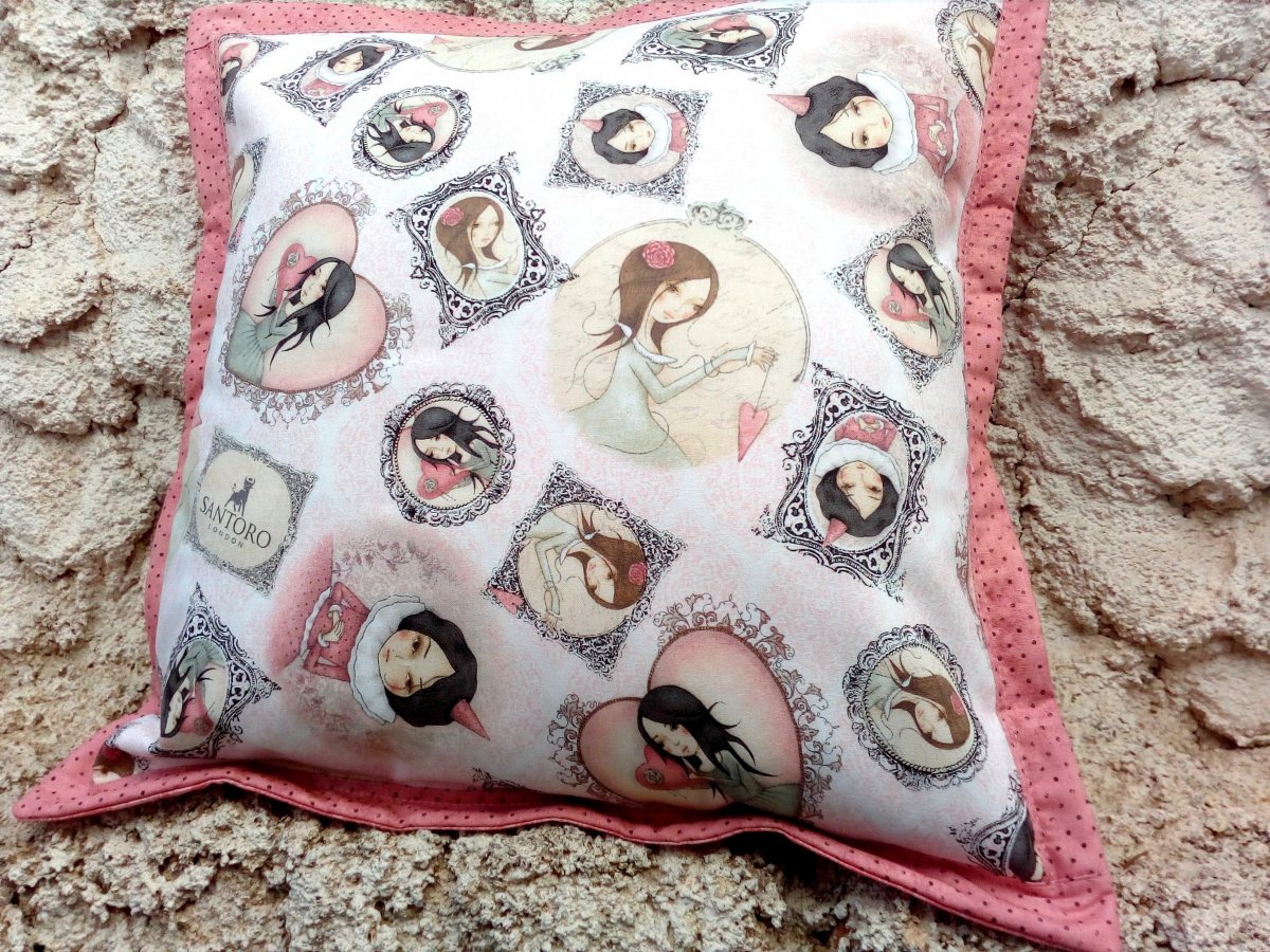 Romantické dívky- povlak na polštářek