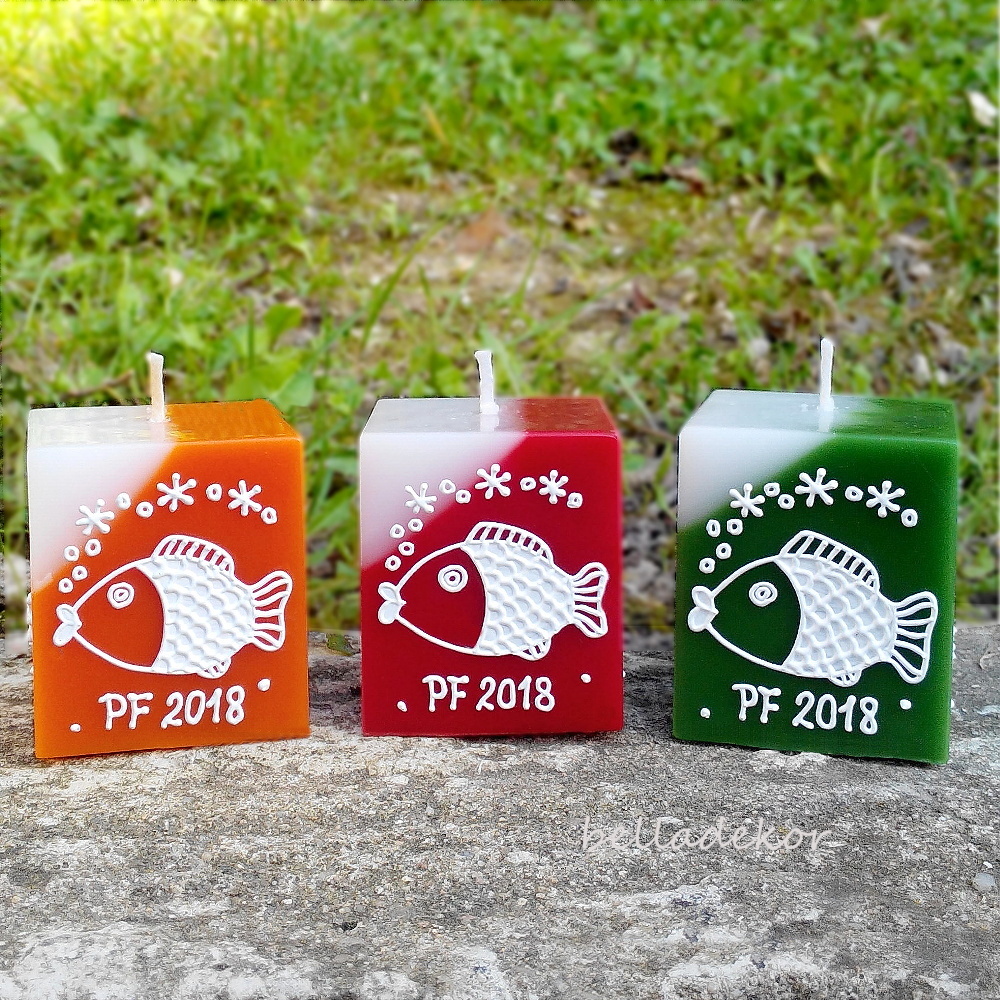 Svíčka vánoční  - kapr s PF 2018