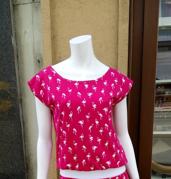 Tričko plameňáci na růžové vel. M/L