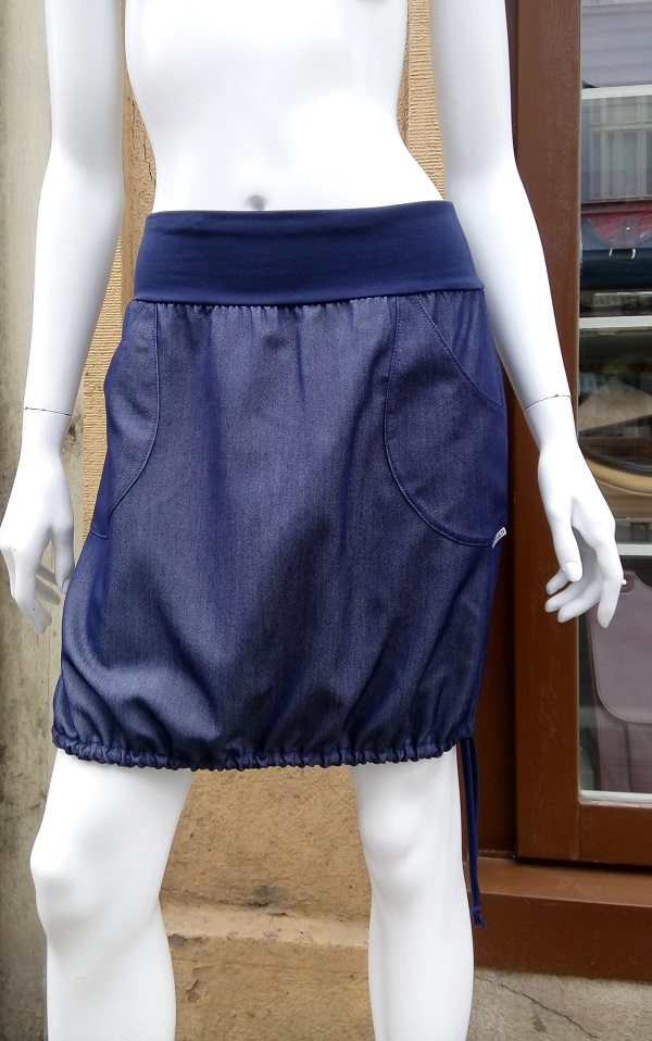 RIFLOVÁ SUKNĚ S KAPSAMI S/M