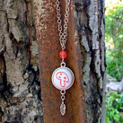 Houbička – náhrdelník