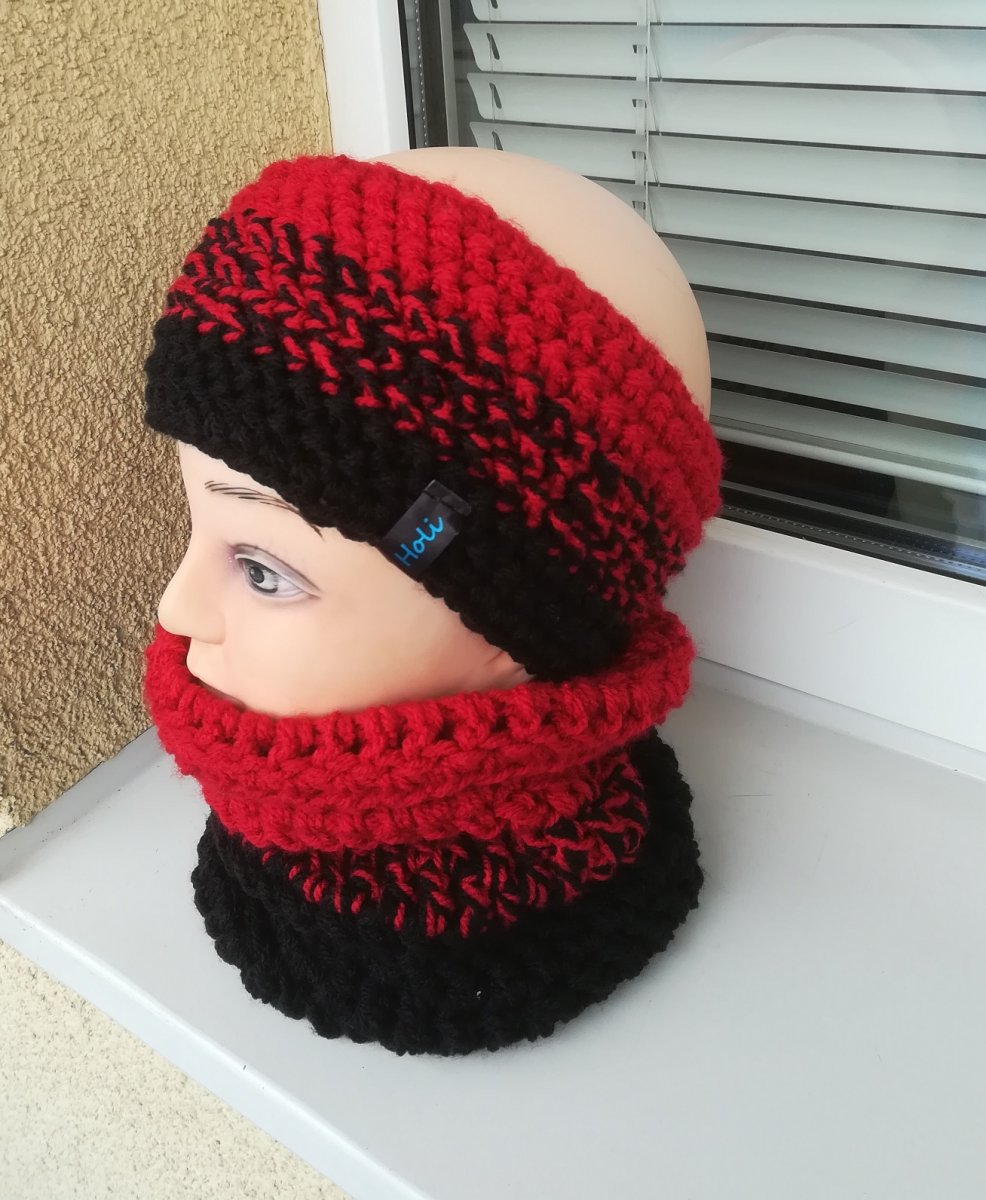 set - čelenka+nákrčník