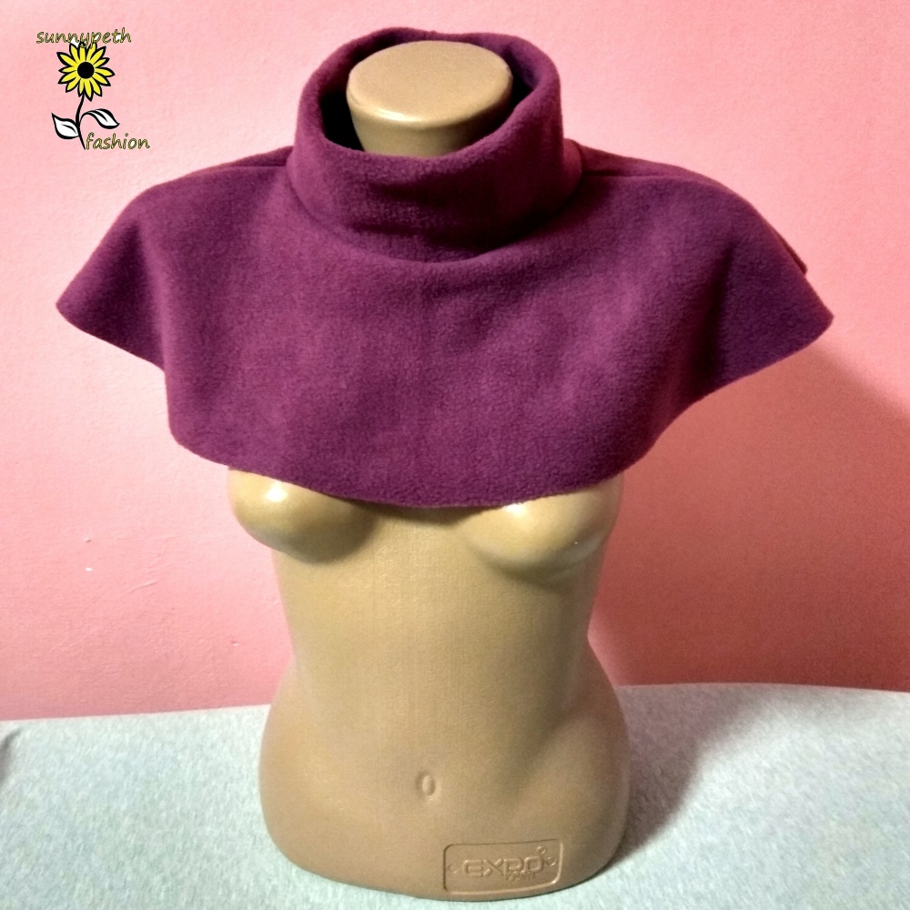 Nákrčník s rolákem-vínový