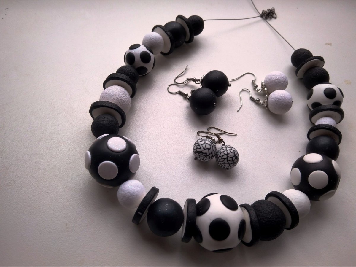 Fimo sada- černobílá elegant