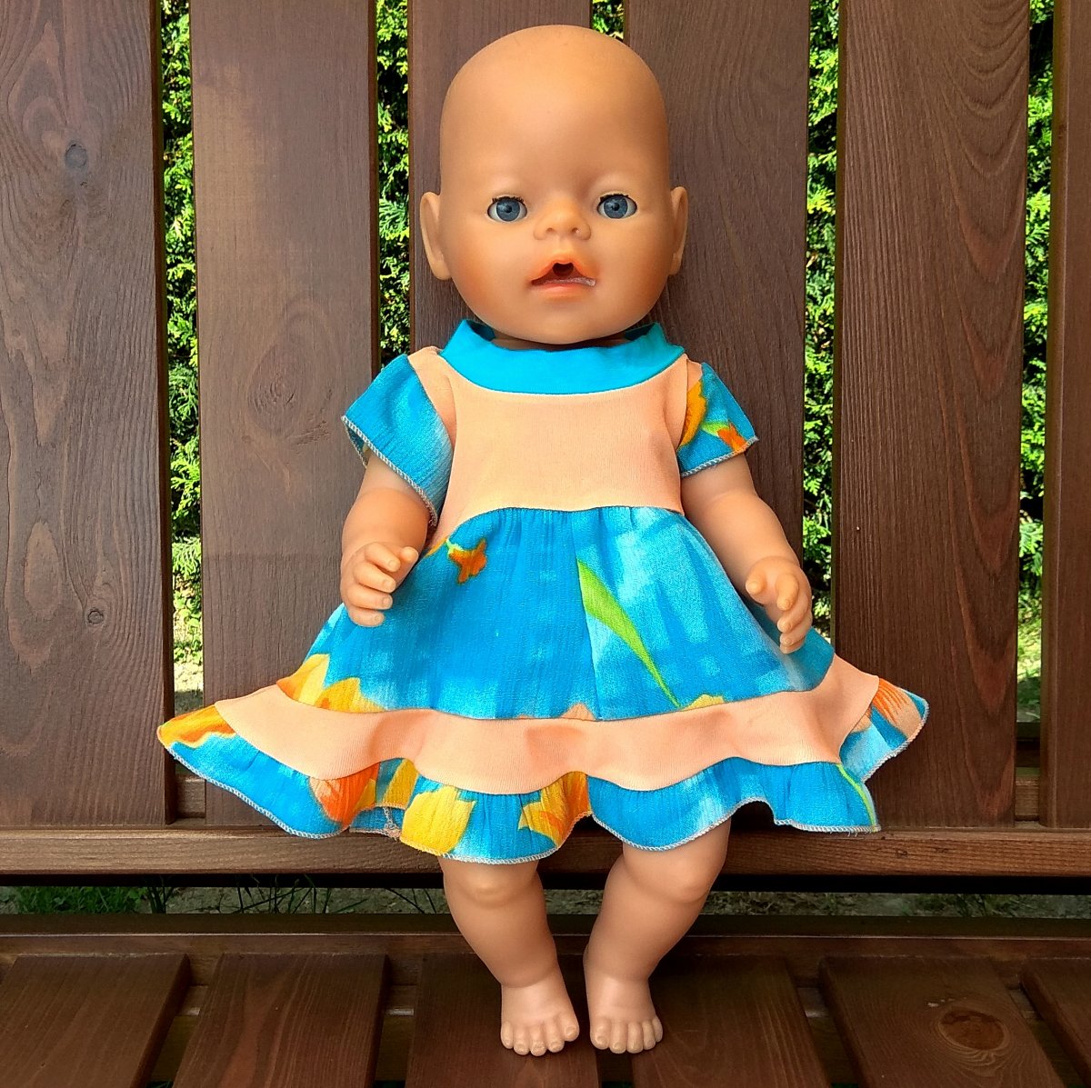 LETNÍ ŠATIČKY PRO PANENKU 38 až 43 cm